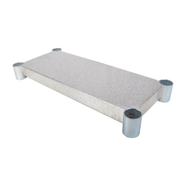 Bk Resources Galvanized Steel Work Table Adjustable Undershelf, 48"W X 36"D VTS-4836